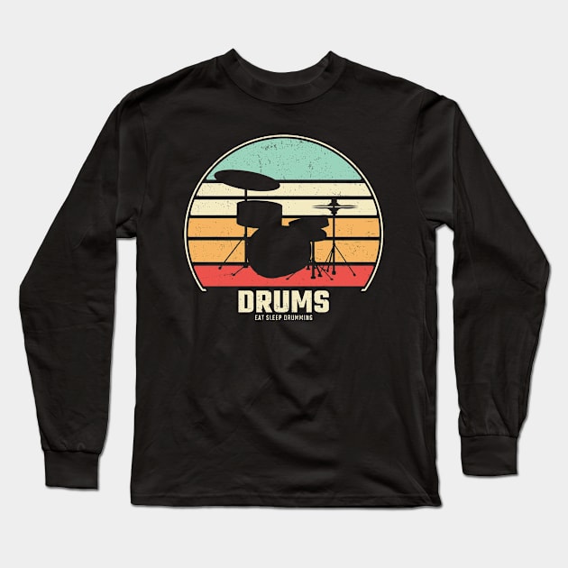 drums Long Sleeve T-Shirt by Mandala Project